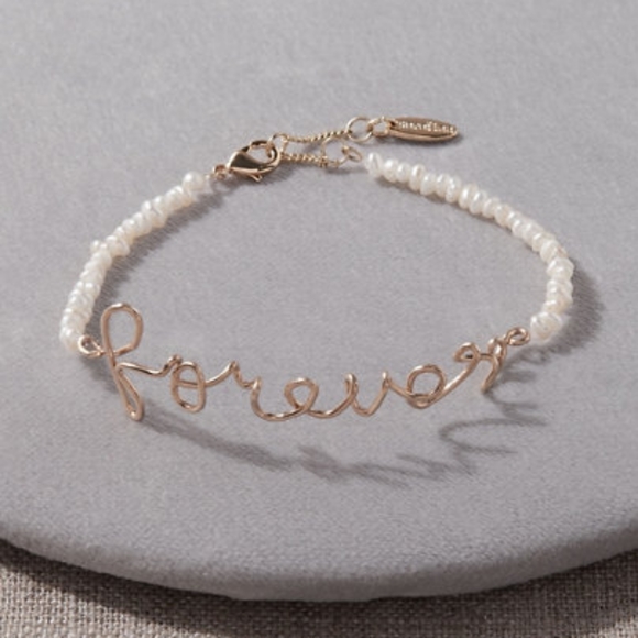 BHLDN Forever Gold Pearl Bracelet - Picture 1 of 1